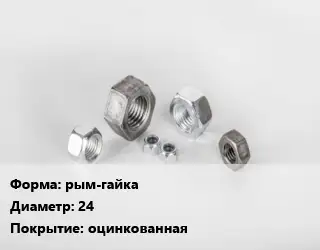 Гайка рым-гайка D=24 оцинкованная